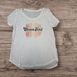 White 'Choose Kind' Graphic T-Shirt